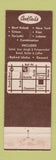 Matchbook Cover - First Cabin Steak Lobster Anaheim CA