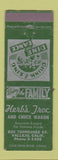 Matchbook Cover - Herb's Troc Chuck Wagon Vallejo CA WORN
