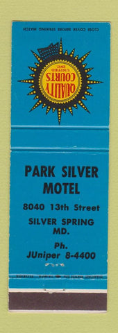 Matchbook Cover - Park Silver Motel Silver Spring MD Quality Courts WEAR