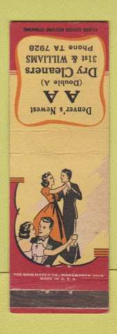 Matchbook Cover - AA Cleaners Denver Colorado