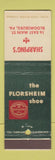 Matchbook Cover - Florsheim Shoes Sharping's Bloomsburg PA