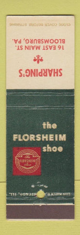Matchbook Cover - Florsheim Shoes Sharping's Bloomsburg PA