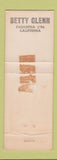 Matchbook Cover Betty Glenn 4th Supreme Vice President Election Pasadena CA WEAR