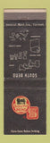 Matchbook Cover - South Bend Lathes Tool IN