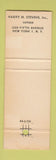Matchbook Cover - Big A Harry Stevens Catering New York City sports