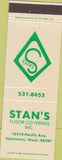 Matchbook Cover - Stan's Floor Covering Spanaway WA
