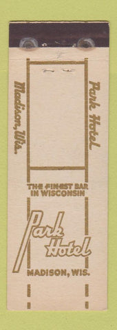 Matchbook Cover - Park Hotel Madison WI WEAR
