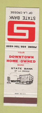 Matchbook Cover - State Bank of La Crosse WI