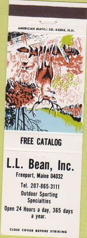 Matchbook Cover - LL Bean Freeport ME boots outdoor