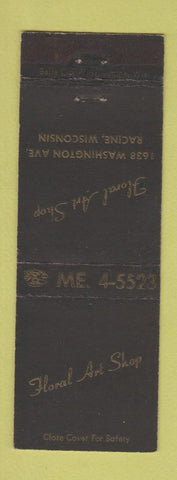 Matchbook Cover - Floral Art Shop Flowers Racine WI