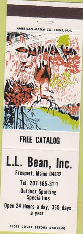 Matchbook Cover - LL Bean Freeport ME boots outdoor