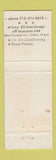 Matchbook Cover - Maple Manor Motel Restaurant Eau Claire WI