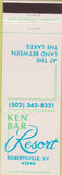 Matchbook Cover - Ken Bar Resort Gilbertsville KY