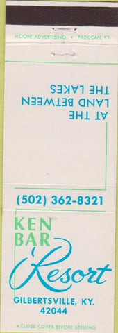 Matchbook Cover - Ken Bar Resort Gilbertsville KY