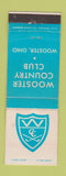 Matchbook Cover - Wooster Country Club OH WEAR