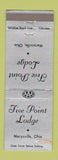 Matchbook Cover - Five Point Lodge Marysville OH WORN