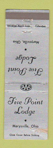 Matchbook Cover - Five Point Lodge Marysville OH WORN