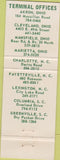 Matchbook Cover - Overland Trucking Akron OH