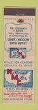 Matchbook Cover - Natoinal Motor Courts Shady Oaks Cabins Ringgold GA WEAR