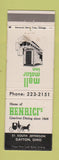 Matchbook Cover - Henrici's Dayton OH Mall Motor Inn WEAR