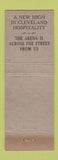 Matchbook Cover - Harry Mamolen's Restaurant Seafood Belmont Hotel Cleveland OH