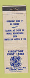 Matchbook Cover - VFW Akron OH Firestone Post