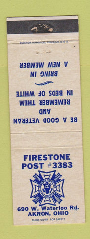 Matchbook Cover - VFW Akron OH Firestone Post