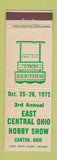 Matchbook Cover - East Central Ohio Hobby Show Canton OH 1972
