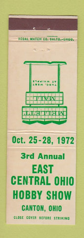 Matchbook Cover - East Central Ohio Hobby Show Canton OH 1972