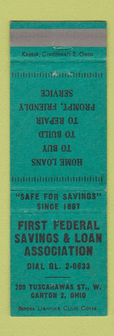 Matchbook Cover - First Federal Savings and Loan Canton OH