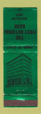 Matchbook Cover - First National Bank Massillon OH