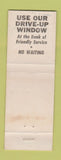 Matchbook Cover - First National Bank Massillon OH
