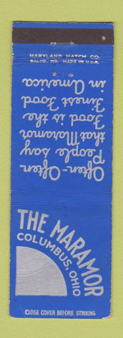 Matchbook Cover - Maramor Columbus OH restaurant