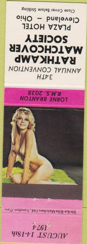 Matchbook Cover - 1974 RMS Cleveland OH Strike Rite pinup