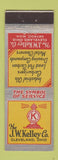 Matchbook Cover - JW Kelley Industrial Oil Cleveland OH Detroit MI