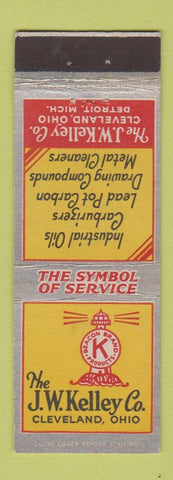 Matchbook Cover - JW Kelley Industrial Oil Cleveland OH Detroit MI