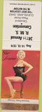 Matchbook Cover - RMS 1974 Cleveland OH pinup WORN