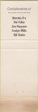 Matchbook Cover - RMS 1974 Cleveland OH pinup WORN