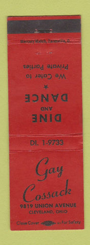 Matchbook Cover - Gay Coassack Restaurant Cleveland OH WEAR