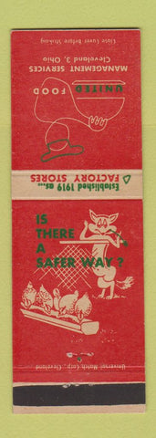 Matchbook Cover - United Food Management Cleveland OH