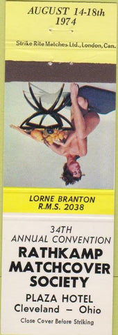 Matchbook Cover - 1974 RMS Cleveland OH Strike Rite pinup