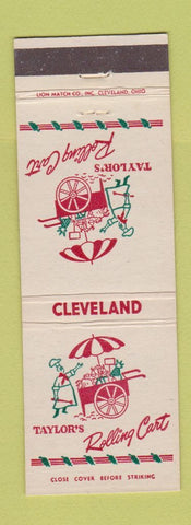 Matchbook Cover - Taylor's Rolling Cart Cleveland OH