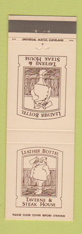 Matchbook Cover - Leather Bottle Taverne Steak House Cleveland OH