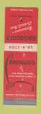 Matchbook Cover - Brogio's Restaurant Cleveland OH WEAR