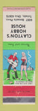 Matchbook Cover - Clayton's Hobby Hosue Toledo OH hillbilly