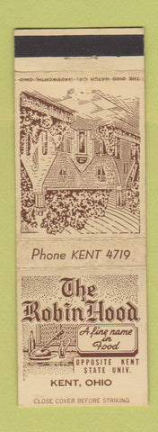 Matchbook Cover - Robin Hood Restaurant Kent OH