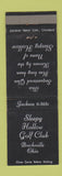 Matchbook Cover - Sleepy Hollow Golf Club Brecksville OH