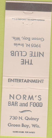 Matchbook Cover - Nite Club Bar Green Bay WI