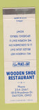 Matchbook Cover - Wooden Shoe Restaurant Dayton OH