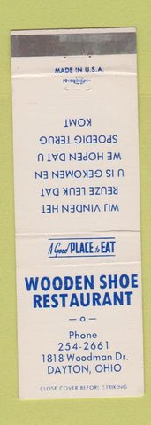 Matchbook Cover - Wooden Shoe Restaurant Dayton OH